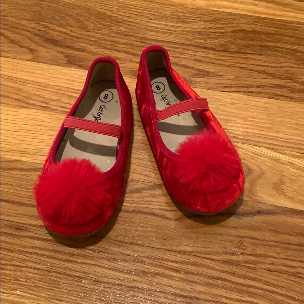 Girls red shoes